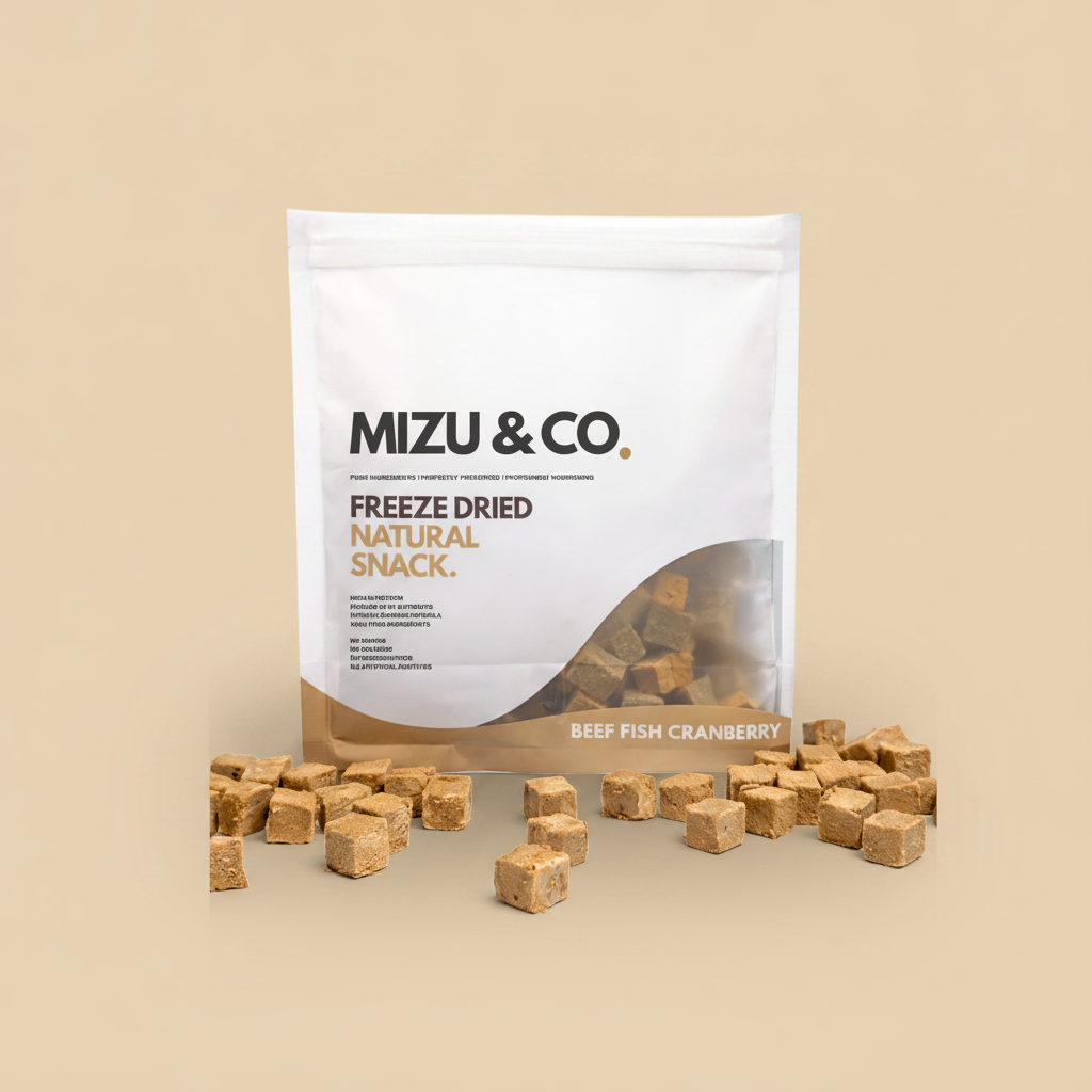 Mizu & Co Freeze-Dried Beef, Fish & Cranberry Dog Treats 40g/70g