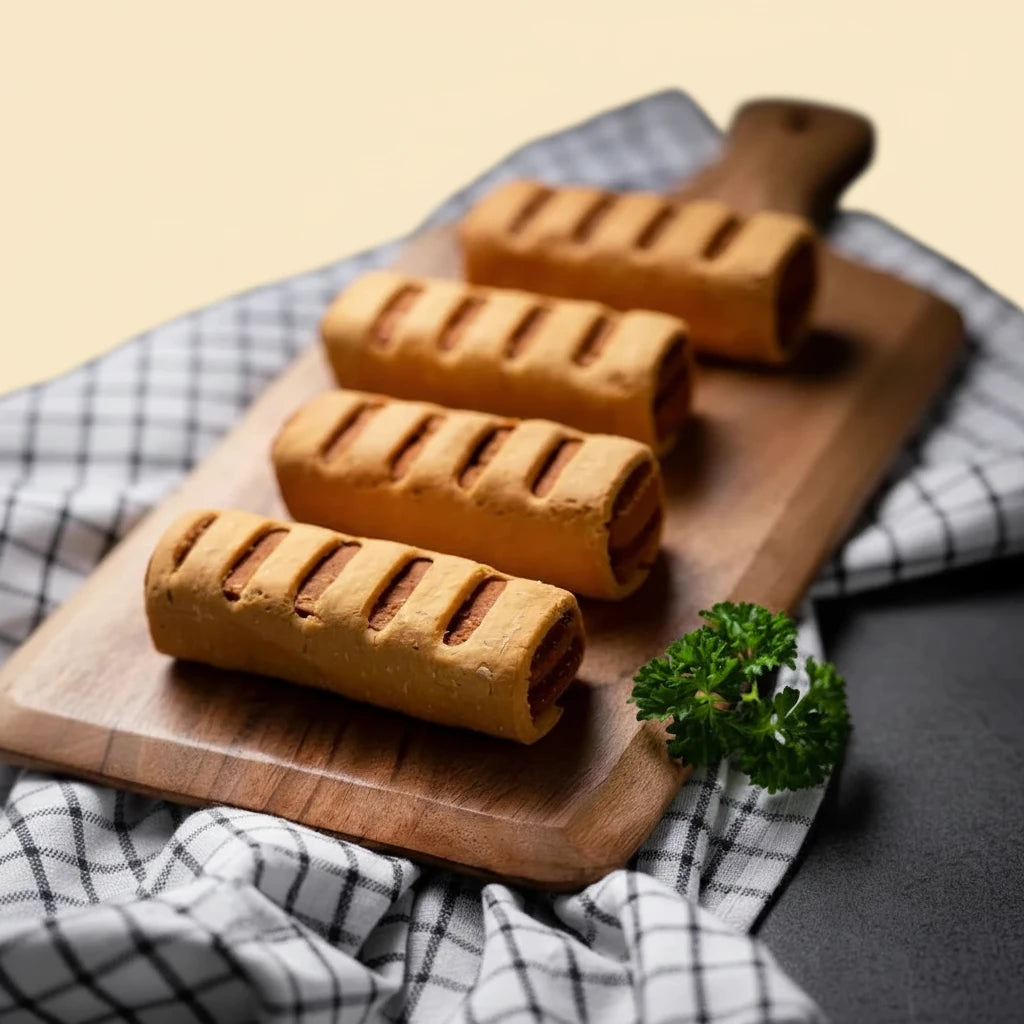 Peanut Butter Sausage Roll for Dogs | Wild & Worthy