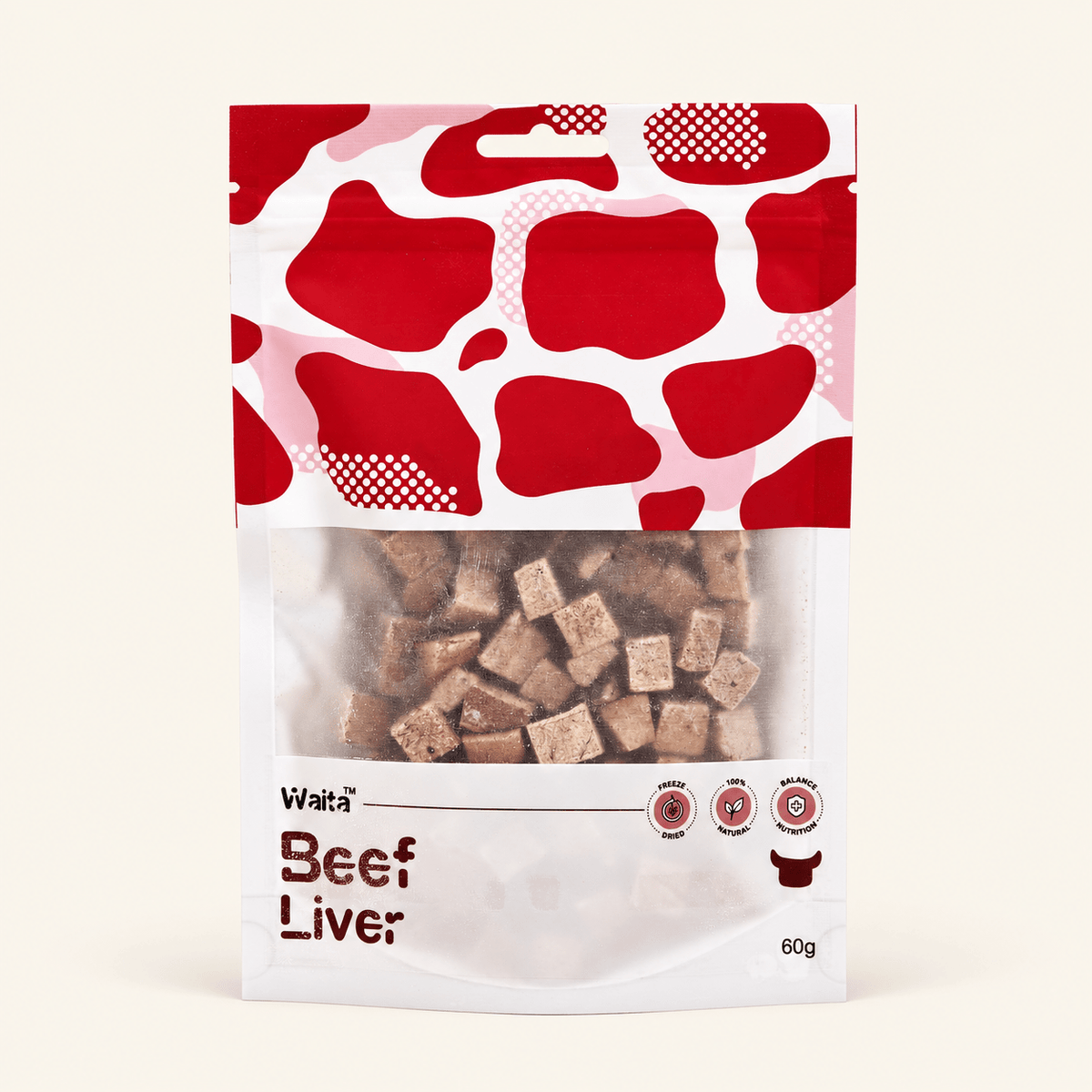 Waita Beef Liver Cubes 60g | Dog & Cat Treats