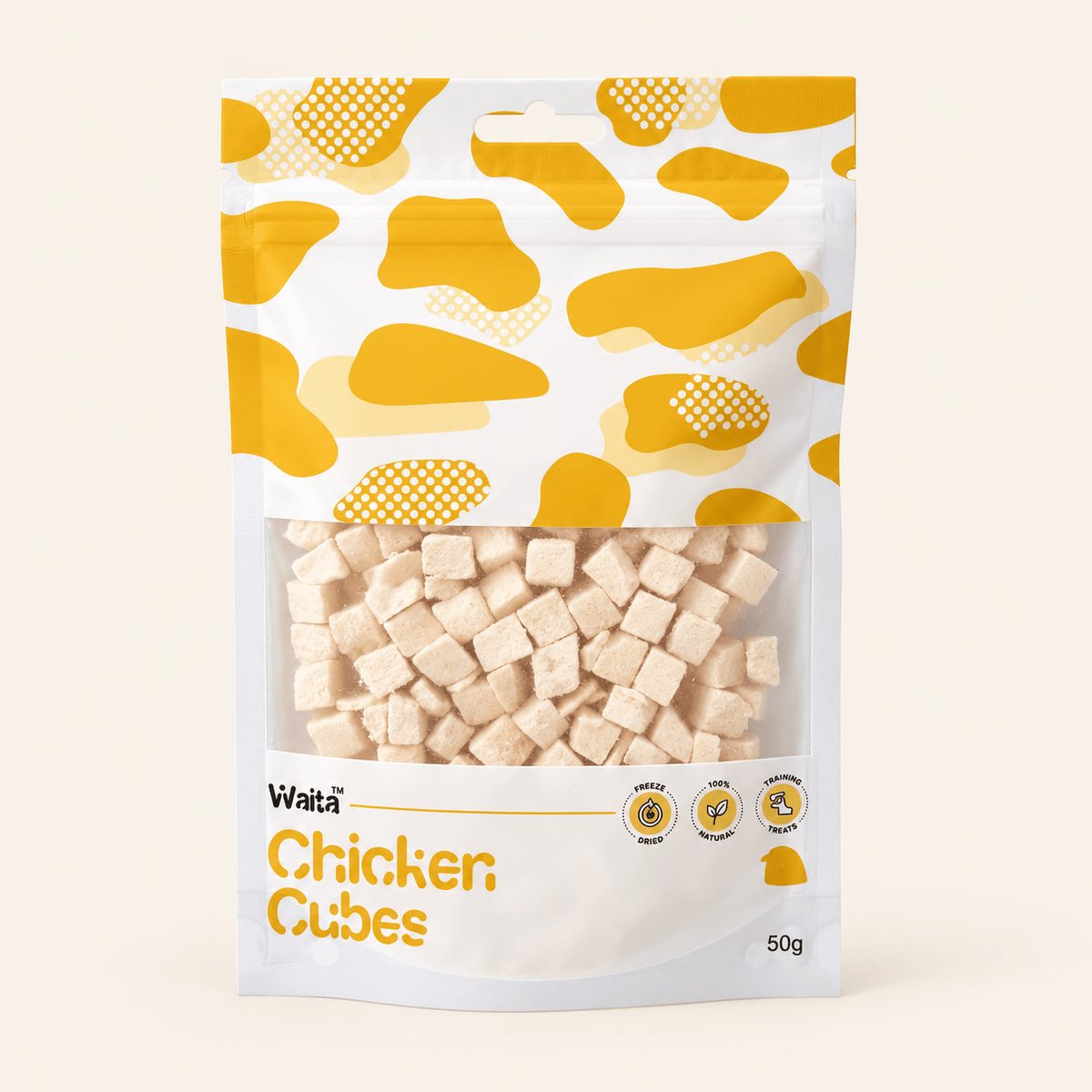 Waita Chicken Cubes 50g | Freeze-Dried Treats