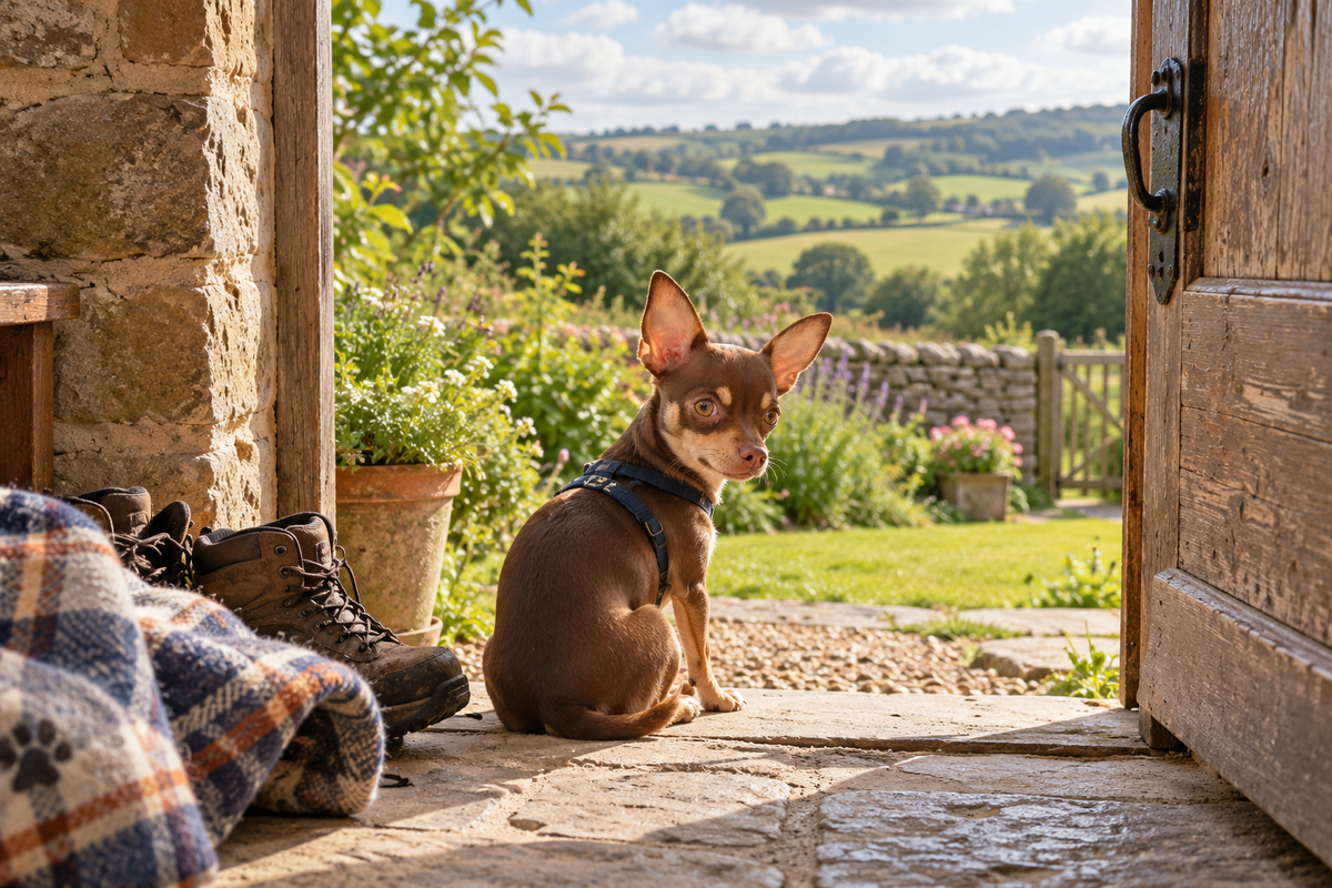 Harvet at a dog friendly cottage
