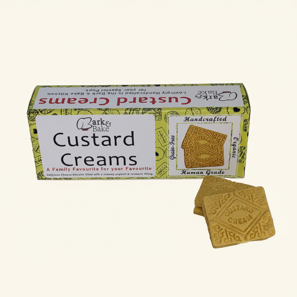 Bark & Bake Custard Creams for Dogs – Grain-Free Treats - Wild & Worthy UK