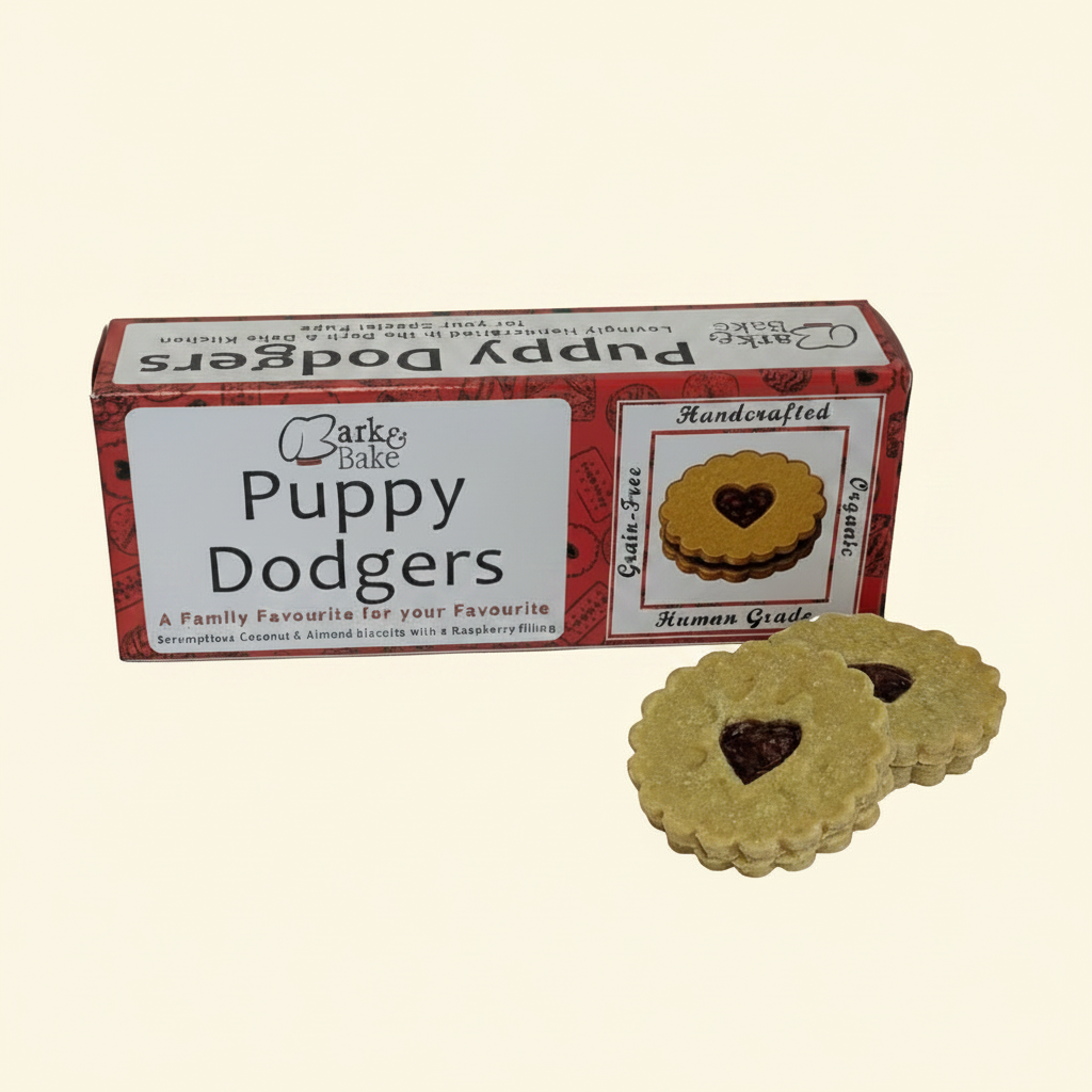 Bark & Bake Puppy Dodgers – Natural Handmade Dog Biscuits, 9 Pack - Wild & Worthy UK