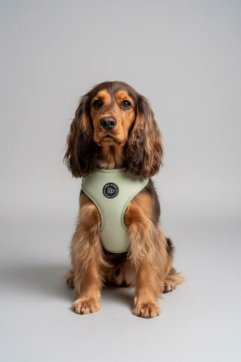 Bew Dogs green Velvet Walking Set | Dog Harness and, Poo bag &Lead Set (Copy) - Wild & Worthy UK