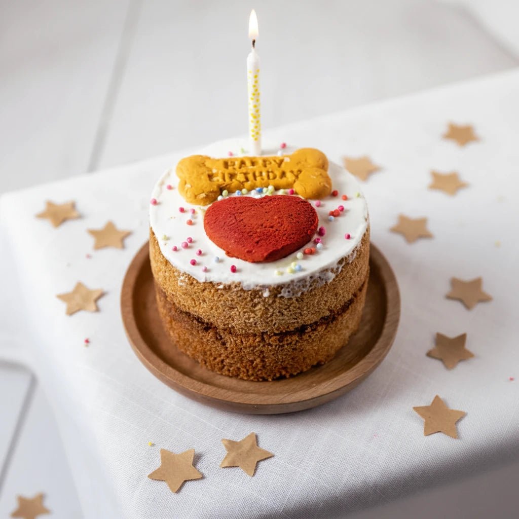 Luxury Dog Birthday Cake | Grain-Free Handmade Dog Celebration Cake - Wild & Worthy UK