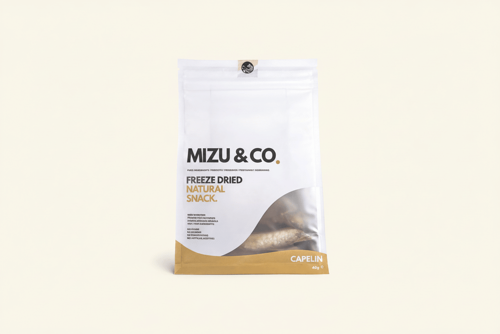 Mizu & Co Freeze-Dried Capelin Fish Treats – 40g / 70g - Wild & Worthy UK