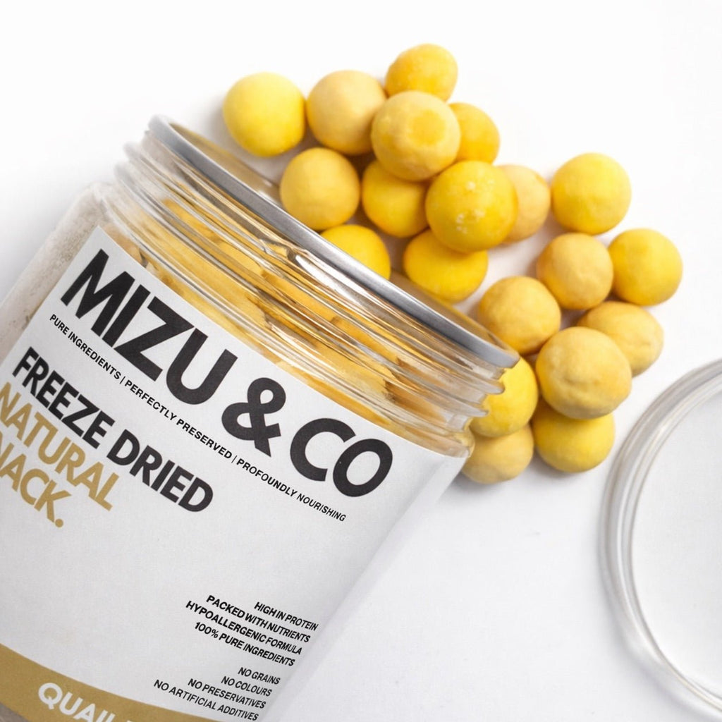 Mizu & Co Freeze-Dried Quail Egg Yolk 100g | Wild & Worthy - Wild & Worthy UK