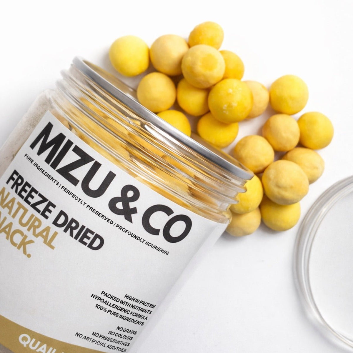 Mizu & Co Freeze-Dried Quail Egg Yolk 100g | Wild & Worthy