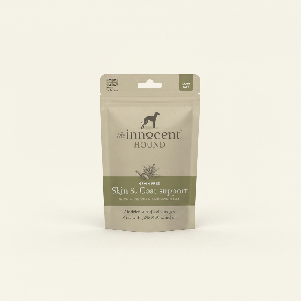 Skin & Coat Support Sausages w/ Aloe Vera & Spirulina 10pcs - Wild & Worthy UK