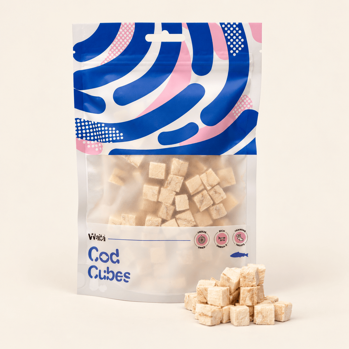 Waita Freeze-Dried Cod Cubes 40g