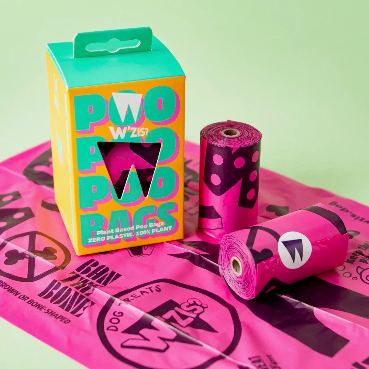 W’ZIS? Based Compostable Poo Bags - Wild and Worthy UK | Natural Dog Treats & Supplements